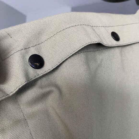 SEARS Vintage 80's Tan Longline Trench Coat Size 8 - Picture 6 of 12